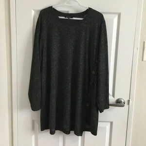 Lily  Morgan Sweater Dresses Button Side Loose Fitting Pit to pit 27.5” Sz 2X